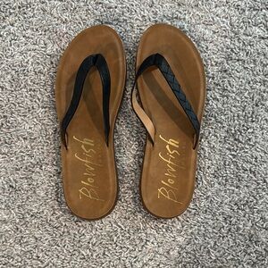 Blowfish Women's Black and Brown Sandals